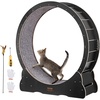 image:imageVEVOR Cat Exercise Wheel 48 in Wooden Cat Running Wheel for Indoor Cats up to 28 lbs Cats Treadmill with Carpeted Runway amp Locking Mechanism Quiet Roller Kitten Sport Toys for Pets Fitness amp HealthNatural Wood433in