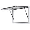 image:imageVEVOR Concession Window Aluminum Alloy Frame Service Windows for Food Truck Up to 85 Degrees Stand Serving Window with Awning Door and Drag Hookwhole piece 74x40inwhole piece with glass