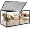 image:imageVEVOR Hamster Cage 360 Viewing Transparent Hamster Habitats Small Animal Cage472L x 236W x 254H