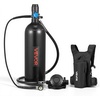 image:imageVEVOR Mini Scuba Tank 19L Portable Small Diving Tank for Underwater Breathing Reusable Lung Diving Cylinder up to 35 Minutes Dive Time Emergency Rescue Pony Bottle with Backpack for Snorkeling