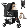 3 wheels  For Pets up to 35lbs