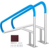 image:imageVEVOR Pool Handrail 2 PCS 55 x 32 inch Railing Stainless Steel with Base Plate for IndoorOutdoor RustProof Grab Bar wGrip CoverampAccessories for DecksSpas55x32 Inch 2 Pack