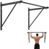 image:imageVEVOR Pull Up Bar MultiGrip Wall Mounted Pull Ups 50 in Width Multifunctional Chin Up Training Station Heavy Duty Steel Upper Body Workout Bars with Hangers 440 lbs Weight Capacity for Home GymJoist Mount