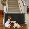 image:imageVEVOR Retractable Baby Gate Extends to 2027 inch Extra Wide 39 inch Tall with Reinforced Fiberglass Strips Avoids Crawling Through Mesh Dog Gate for Decks Doorways Garages Indoor BlackBlack