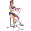 image:imageVEVOR Squat Machine Deep Squat Rowing Machine for Home Easy Setup amp Foldable Exercise Equipment Glute Trainer Machine with 23 HighStrength Resistance Bands Glutes amp Leg Home Workout Machine3 HighStrength Resistance Bands White