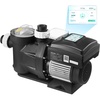 image:imageVEVOR Variable Speed Pool Pump 15 HP AC 220240V 115 GPM InAbove Swimming Pool Pump with Filter Basket Powerful Self Priming Programmable Timer for Inground and Above Ground Swimming Pool15 HP