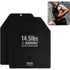 image:imageVEVOR Weight Vest Plates 5758751451975 LB Pairs Premium Steel Weighted plates Additional Weight for Weight Vests for Strength Training Running Fitness Heavy Workouts145LB2 Plates