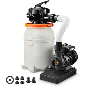 image:imageVEVOR 10 in Sand Filter Pump for Above Ground Pool 033 HP 3000 GPH Swimming Pool Sand Filter Pump with PreAssembled Core amp LeakResistant Design 6Way Valve HighEfficiency Filtration for Pools10inch