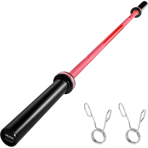 image:imageVEVOR 7FT6FT4FT Olympic Barbell Bar Fits 2Inch Weight Plates Barbell Bar with Knurled Grip for Strength Training Weightlifting Squat Deadlift Bench Press Curl Overhead Press 500lbs700lbs1000lbs Capacity6FT  700LBS