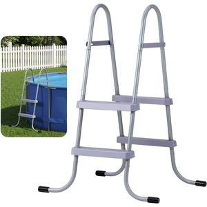image:imageVEVOR Above Ground Pool Ladder 2Step Steel AFrame Swimming Pool Stairs for 33 in High Wall 300 lbs Capacity EntryExit Steps with Secure NonSlip Sturdy Wide Step Easy Setup Outdoor Gray2Step for 33 In