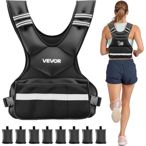 image:imageVEVOR Adjustable Weighted Vest 410lbs2032lbs2440lbs40lbs Comfortable XShape Body Weight Vest Set with 68 Weight Packs and Reflective Stripe for Men Women Workout Equipment for Strength Training Running Jogging2440 lbs