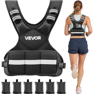 image:imageVEVOR Adjustable Weighted Vest 410lbs2032lbs2440lbs40lbs Comfortable XShape Body Weight Vest Set with 68 Weight Packs and Reflective Stripe for Men Women Workout Equipment for Strength Training Running Jogging410 lbs