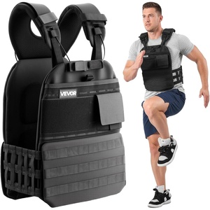 image:imageVEVOR Adjustable Weighted Vest 410lbs2032lbs2440lbs40lbs Comfortable XShape Body Weight Vest Set with 68 Weight Packs and Reflective Stripe for Men Women Workout Equipment for Strength Training Running Jogging40 lbs