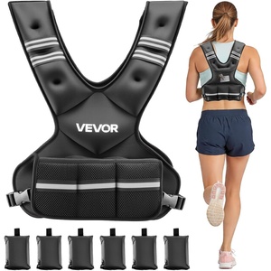 image:imageVEVOR Adjustable Weighted Vest 410lbs2032lbs2440lbs40lbs Comfortable XShape Body Weight Vest Set with 68 Weight Packs and Reflective Stripe for Men Women Workout Equipment for Strength Training Running Jogging2032 lbs