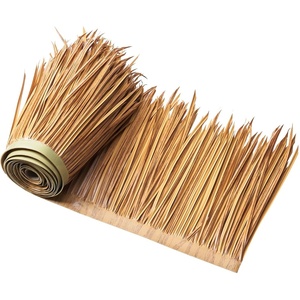 image:imageVEVOR Artificial Thatch Grass Roof 16 x 164 ft Mexican Style Tiki Bar Hut Skirt Thatch Roofing Roll Waterproof amp FireResistant Palapa Duck Blind Grass for Patio Pool Beach Hawaiian Party DcorStraw Style