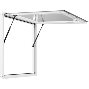 image:imageVEVOR Concession Window Aluminum Alloy Frame Service Windows for Food Truck Up to 85 Degrees Stand Serving Window with Awning Door and Drag Hook 4 leftampright sliding windowsno glass 48 W x 36 Hwhole piece