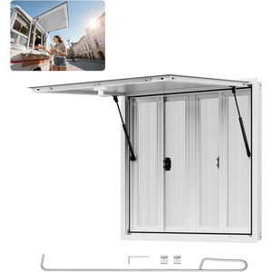 image:imageVEVOR Concession Window Aluminum Alloy Frame Service Windows for Food Truck Up to 85 Degrees Stand Serving Window with Awning Door and Drag Hook 4 leftampright sliding windowsno glass 48 W x 36 H4 leftright sliding Screens