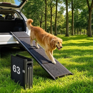 image:imageVEVOR Dog Ramp for Cars 71 L x 20 W Folding Pet Ramps for Medium amp Large Dogs up to 250lbs Pet Stair Ramp with NonSlip Oxford Fabric Surface Portable Outdoor Dog Car Ramps for SUV amp TruckClassic