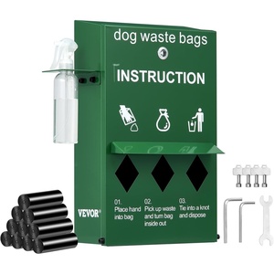 image:imageVEVOR Dog Waste Station 115 Gallon Pet Waste Station with Hand Wash Bottle Lockable Bag Dispenser 50 Can Liners amp 600 Waste Bags Outdoor Pet Poop Station for Commercial Use Parks BackyardPoop Bag Dispenser