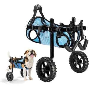 image:imageVEVOR Dog Wheelchair for Back Legs Lightweight 2 Wheels Pet Wheelchair Height Width amp Length Adjustable Dog Cart with ShockAbsorbing Wheels for Injured Disabled DogsSmall up to 22lbs