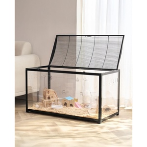 image:imageVEVOR Hamster Cage 360 Viewing Transparent Hamster Habitats Small Animal Cage378L x 185W x 217H