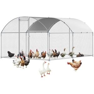 image:imageVEVOR Large Metal Chicken Coop98 x 98 x 66 ft Walkin Chicken Run House with Waterproof Cover amp Sturdy Frame Spire Roof Poultry Cage Duck Pen for Rabbit Hen Goose Outdoor Backyard Farm Use1575L x 1181W x 787H