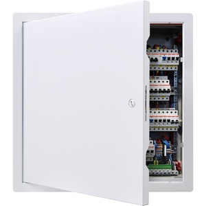 image:imageVEVOR Metal Access Panel for Drywall Ceiling 16 x 16 Inch Plumbing Access Doors with Cam Latch Lock HeavyDuty Steel Wall Hole Cover Easy Install Removable Hinged Panel for Wiring amp Cables Silver14x14inch