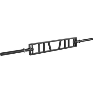 image:imageVEVOR MultiGrip Barbell 2inch 3 Positions Swiss Bar 550 LBS Capacity Heavy Duty Swiss Barbell Training Equipment with 2 Collars and Knurled Grips for Home Gym Support Pressing Lifting Curls