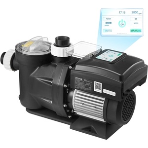 image:imageVEVOR Variable Speed Pool Pump 15 HP AC 220240V 115 GPM InAbove Swimming Pool Pump with Filter Basket Powerful Self Priming Programmable Timer for Inground and Above Ground Swimming Pool15 HP