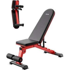 image:imageVEVOR Weight Bench 1200lbs Heavy Duty Stable Weight Bench Press for Full Body Workout Adjustable Exercise Sit up Bench for Home Gym Strength Training Flat Bench with Quick Folding amp Fast Adjustment