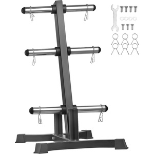 image:imageVEVOR Weight Plate Rack Vertical Weight Plate Tree for 2Inch Weight Plates Standard Weight Plate Tree with Wheels 1000 lbs Load Capacity Weight Storage Holder Home Gym Barbell Rack Storage StandBlack