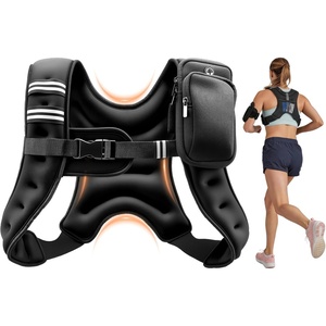image:imageVEVOR Weighted Vest 6lbs8lbs10lbs25lbs Body Weight Vest for Men Women with Reflective Stripe Adjustable Buckle Workout Equipment for Strength Training Running Jogging Fitness Muscle Building Weight Loss6 lbs