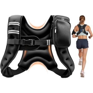 image:imageVEVOR Weighted Vest 6lbs8lbs10lbs25lbs Body Weight Vest for Men Women with Reflective Stripe Adjustable Buckle Workout Equipment for Strength Training Running Jogging Fitness Muscle Building Weight Loss8 lbs