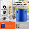 image:imageHappybuy 8 Gal Fryer Grease Bucket Oil Disposal Caddy Carbon Steel with RustProof Coating Oil Transport Container with Lid Lock Clips Filter Bag Blue