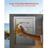 image:imageHappybuy Outdoor Kitchen Drawers 13 W x 204 H x 208 D Flush Mount Double BBQ Access Drawers with Stainless Steel Handle Perfect for BBQ Islands and Patio Grill Stations