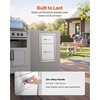 image:imageHappybuy Outdoor Kitchen Drawers 13 W x 204 H x 208 D Flush Mount Double BBQ Access Drawers with Stainless Steel Handle Perfect for BBQ Islands and Patio Grill Stations