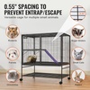 image:imageVEVOR 39 Rolling Metal Ferret Cage Large 2Tier Cage Small Animal Cage with Ramps amp Tray Easy to Set up for Pet Mice Hamster Guinea Pig Chinchilla Squirrel Hedgehogs Bunny