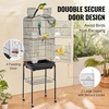 image:imageVEVOR 41inch Open Top Large Parrot Bird Cage Hanging Bird Cage for Parakeets Finches Canaries Lovebirds Cockatiels Budgies Small Quaker Conures Travel Pet Flight Birdcage with Swing and Perch180L x 140W x 595H