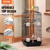 image:imageVEVOR 41inch Open Top Large Parrot Bird Cage Hanging Bird Cage for Parakeets Finches Canaries Lovebirds Cockatiels Budgies Small Quaker Conures Travel Pet Flight Birdcage with Swing and Perch180L x 140W x 364H