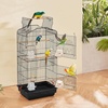 image:imageVEVOR 41inch Open Top Large Parrot Bird Cage Hanging Bird Cage for Parakeets Finches Canaries Lovebirds Cockatiels Budgies Small Quaker Conures Travel Pet Flight Birdcage with Swing and Perch180L x 140W x 364H