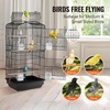 image:imageVEVOR 41inch Open Top Large Parrot Bird Cage Hanging Bird Cage for Parakeets Finches Canaries Lovebirds Cockatiels Budgies Small Quaker Conures Travel Pet Flight Birdcage with Swing and Perch180L x 140W x 364H