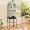 image:imageVEVOR 41inch Open Top Large Parrot Bird Cage Hanging Bird Cage for Parakeets Finches Canaries Lovebirds Cockatiels Budgies Small Quaker Conures Travel Pet Flight Birdcage with Swing and Perch180L x 140W x 595H