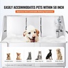 image:imageVEVOR 50 Pet Dog Bathing Station Electric Height Adjustment Professional Stainless Steel Dog Grooming Tub wSoap Box FaucetRich AccessoryBathtub for Multiple Pets Washing Sink for HomeRightLeft Door