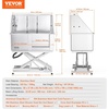 image:imageVEVOR 50 Pet Dog Bathing Station Electric Height Adjustment Professional Stainless Steel Dog Grooming Tub wSoap Box FaucetRich AccessoryBathtub for Multiple Pets Washing Sink for HomeRightRight Door