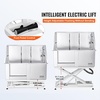 image:imageVEVOR 50 Pet Dog Bathing Station Electric Height Adjustment Professional Stainless Steel Dog Grooming Tub wSoap Box FaucetRich AccessoryBathtub for Multiple Pets Washing Sink for HomeRightLeft Door