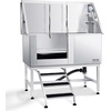 image:imageVEVOR 50 Pet Dog Bathing Station wStairs Professional Stainless Steel Dog Grooming Tub wSoap Box FaucetRich Accessory Dog Bathtub for LargeMediumSmall Pets Washing Sink for Home LeftSilver