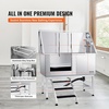 image:imageVEVOR 50 Pet Dog Bathing Station wStairs Professional Stainless Steel Dog Grooming Tub wSoap Box FaucetRich Accessory Dog Bathtub for LargeMediumSmall Pets Washing Sink for Home LeftSilver