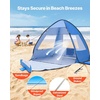 image:imageVEVOR Beach Tent Sun Shelter for 2 Person UPF 50 Protection Portable Sun Shade Canopy with Carrying Bag amp Sand Pockets Lightweight and Easy Setup Beach Umbrella for Camping Fishing Outdoor Picnic