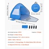 image:imageVEVOR Beach Tent Sun Shelter for 2 Person UPF 50 Protection Portable Sun Shade Canopy with Carrying Bag amp Sand Pockets Lightweight and Easy Setup Beach Umbrella for Camping Fishing Outdoor Picnic