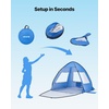 image:imageVEVOR Beach Tent Sun Shelter for 2 Person UPF 50 Protection Portable Sun Shade Canopy with Carrying Bag amp Sand Pockets Lightweight and Easy Setup Beach Umbrella for Camping Fishing Outdoor Picnic